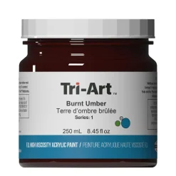 Tri-Art High Viscosity akrylfärg 250 ml Burnt Umber