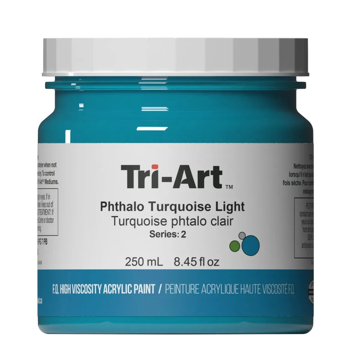 Tri-Art High Viscosity akrylfärg 250 ml Phthalo Turquois Light