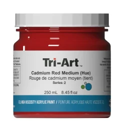 Tri-Art High Viscosity akrylfärg 250 ml Cadmium Red Medium Hue