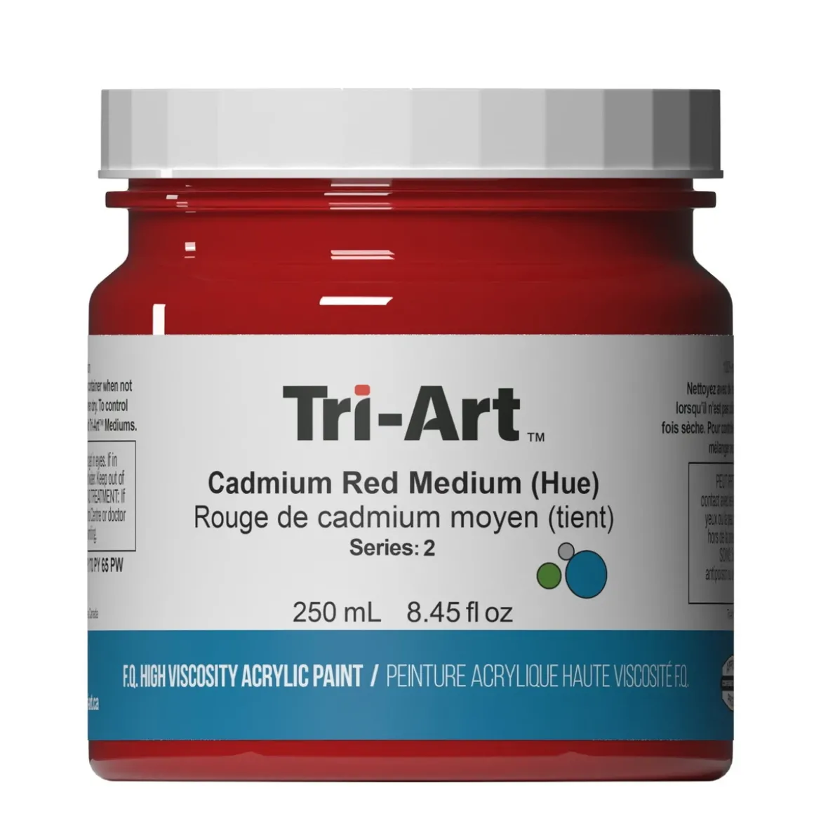 Tri-Art High Viscosity akrylfärg 250 ml Cadmium Red Medium Hue