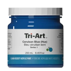 Tri-Art High Viscosity akrylfärg 250 ml Cerulean Blue Hue