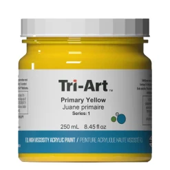 Tri-Art High Viscosity akrylfärg 250 ml Primary Yellow