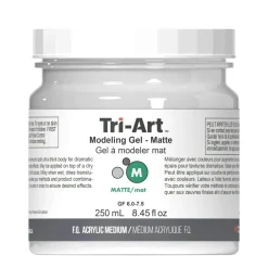 Tri-Art Modeling Gel, matt gelbaserad modelleringspasta / strukturpasta, 250 ml