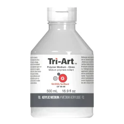 Tri-Art Polymer Medium Gloss 500 ml, blankt förtunningsmedel för akrylfärg