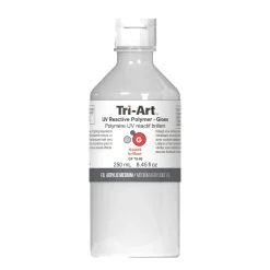 Tri-Art UV Reactive Polymer Gloss 250 ml, gör så att akrylfärg syns i UV-ljus / blacklight