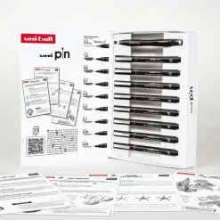 Uni Pin Fineliner Dotwork Starter Set – 8 fineliners & stiftpenna