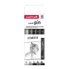 Uni Pin 5-pack tuschpennor, Comics – 2 fineliners & 3 brush markers