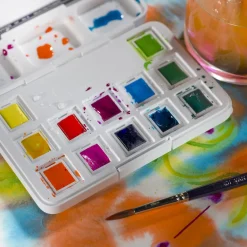 van Gogh akvarellfärger i set – 12 halvkoppar – Vibrant
