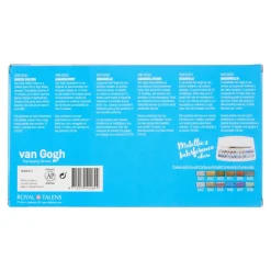 van Gogh akvarellfärger i set – 12x10 ml effektfärger – metallic, pärlemor m.m