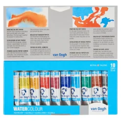 van Gogh akvarellfärger i set – 10x10 ml basfärger