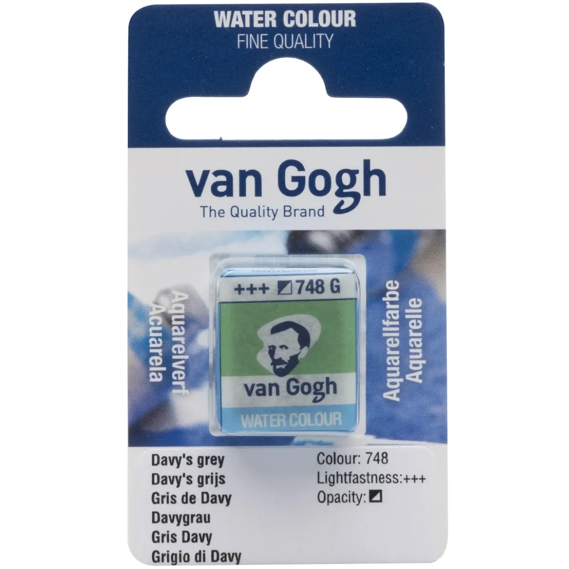 van Gogh akvarellfärg halvkopp – Davy´s Grey 748