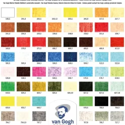 Van Gogh soft pastel set med 60 kritor - Urban Landscape Selection