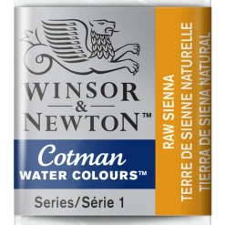 Winsor & Newton Cotman akvarellfärg halvkopp Raw Sienna 552