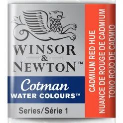Winsor & Newton Cotman akvarellfärg halvkopp Cadmium Red Hue 095