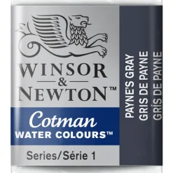 Winsor & Newton Cotman akvarellfärg halvkopp Paynes Gray 465