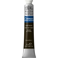 Winsor & Newton Cotman akvarellfärg 8 ml Lamp Black 337