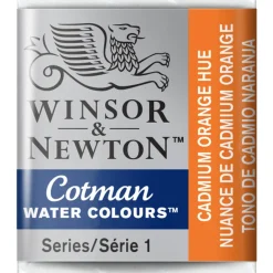 Winsor & Newton Cotman akvarellfärg halvkopp Cadmium Orange Hue 090