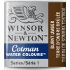 Winsor & Newton Cotman akvarellfärg halvkopp Burnt Umber 076