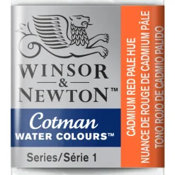 Winsor & Newton Cotman akvarellfärg halvkopp Cadmium Red Pale Hue 103