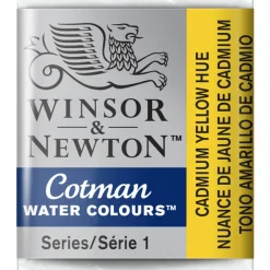 Winsor & Newton Cotman akvarellfärg halvkopp Cadmium Yellow Hue 109