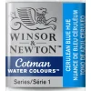 Winsor & Newton Cotman akvarellfärg halvkopp Cerulean Blue Hue 139