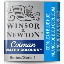 Winsor & Newton Cotman akvarellfärg halvkopp Cerulean Blue Hue 139