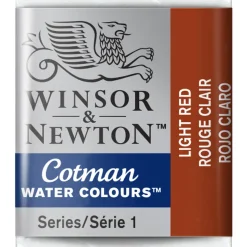 Winsor & Newton Cotman akvarellfärg halvkopp Light Red 362