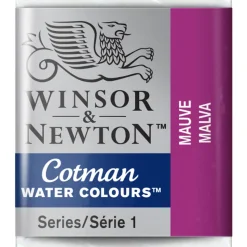 Winsor & Newton Cotman akvarellfärg halvkopp Mauve 398