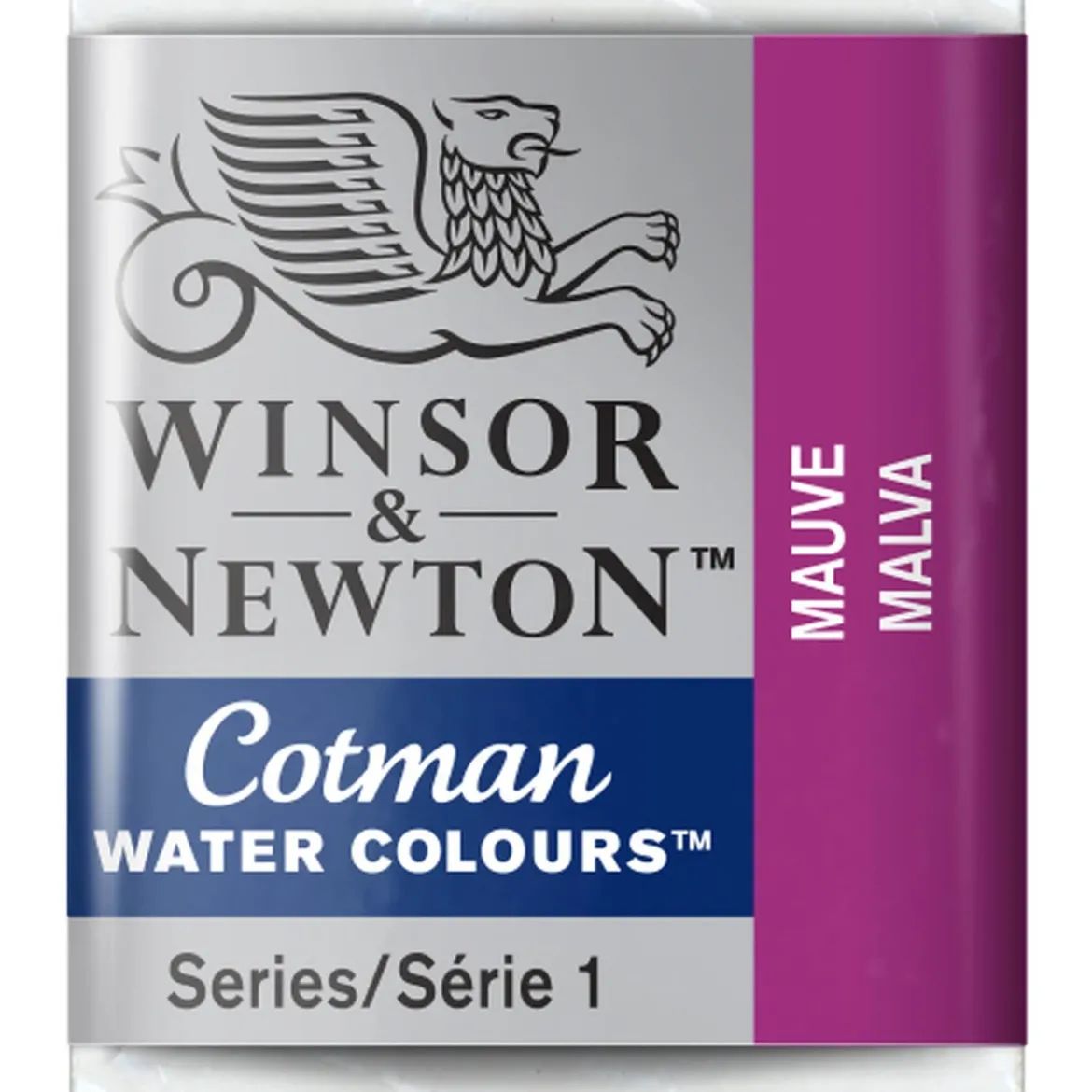 Winsor & Newton Cotman akvarellfärg halvkopp Mauve 398