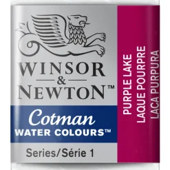 Winsor & Newton Cotman akvarellfärg halvkopp Purple Lake 544