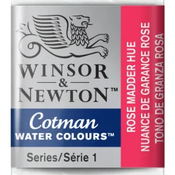 Winsor & Newton Cotman akvarellfärg halvkopp Rose Madder Hue 580