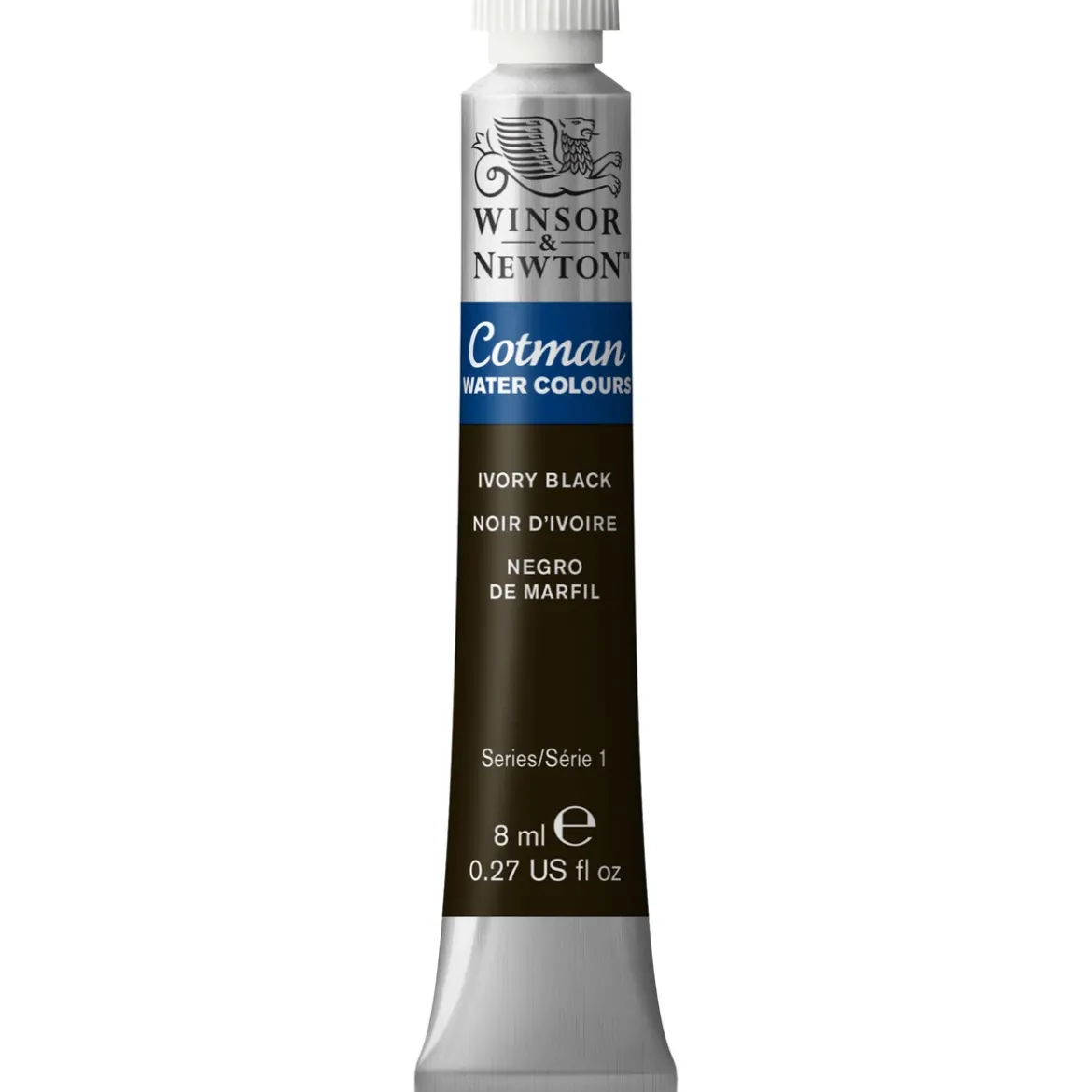 Winsor & Newton Cotman akvarellfärg 8 ml Ivory Black 331