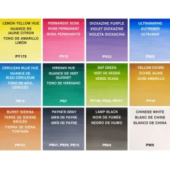 Winsor & Newton Cotman Brush Pocket Set, 12 halvkoppar + vattenpensel