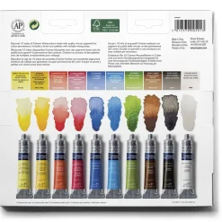 Winsor & Newton Cotman Palette Tube Set 10×8ml akvarellfärger i tub