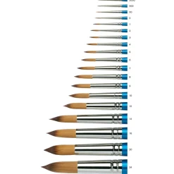 Winsor & Newton Cotman 111 1, syntetisk akvarellpensel med rund spets