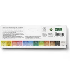 Winsor & Newton Cotman Travel Tin, 12 halvkoppar + metalletui med 12 tomma platser