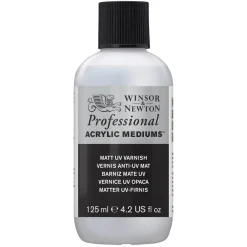 Winsor & Newton Matt UV Varnish 125 ml, skyddande fernissa mot solljus, damm etc.
