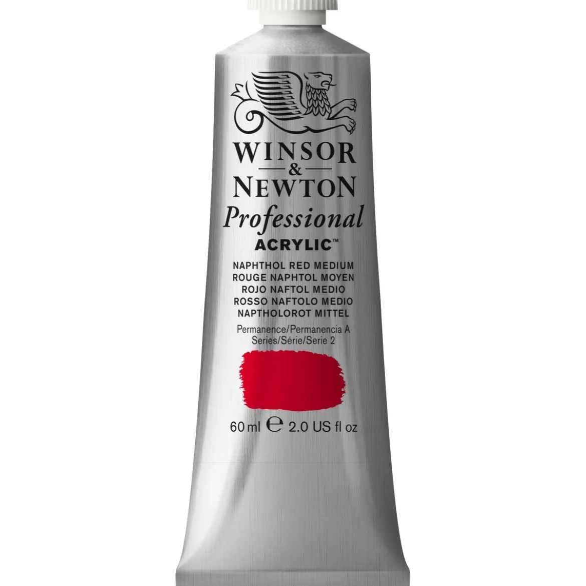 Winsor & Newton Professional akrylfärg 60 ml Naphthol Red medium 423