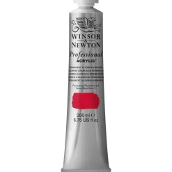 Winsor & Newton Professional akrylfärg 200 ml Permanent Alizarin Crimson 466 s3.