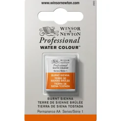 Winsor & Newton Professional akvarellfärg halvkopp Burnt Sienna 074