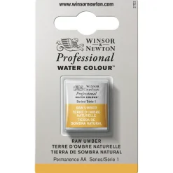 Winsor & Newton Professional akvarellfärg halvkopp Raw Umber 554