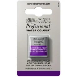 Winsor & Newton Professional akvarellfärg halvkopp Quinacridone Violet 550