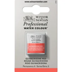 Winsor & Newton Professional akvarellfärg halvkopp Quinacridone Red 548
