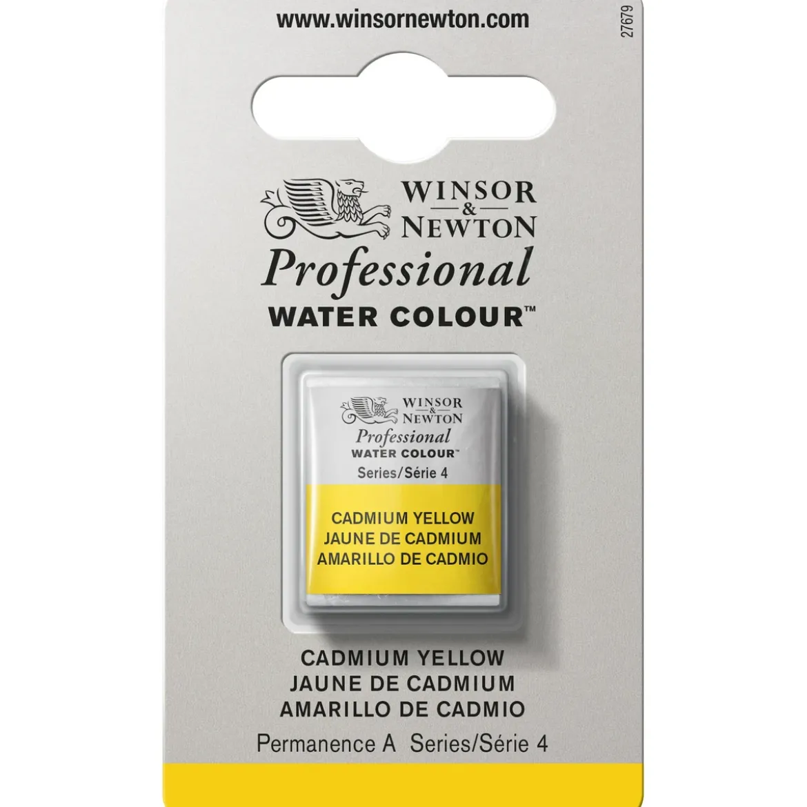 Winsor & Newton Professional akvarellfärg halvkopp Cadmium Yellow 108