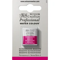 Winsor & Newton Professional akvarellfärg halvkopp Quinacridone Magenta 545