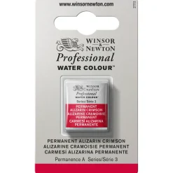 Winsor & Newton Professional akvarellfärg halvkopp Permanent Alizarin Crimson 466