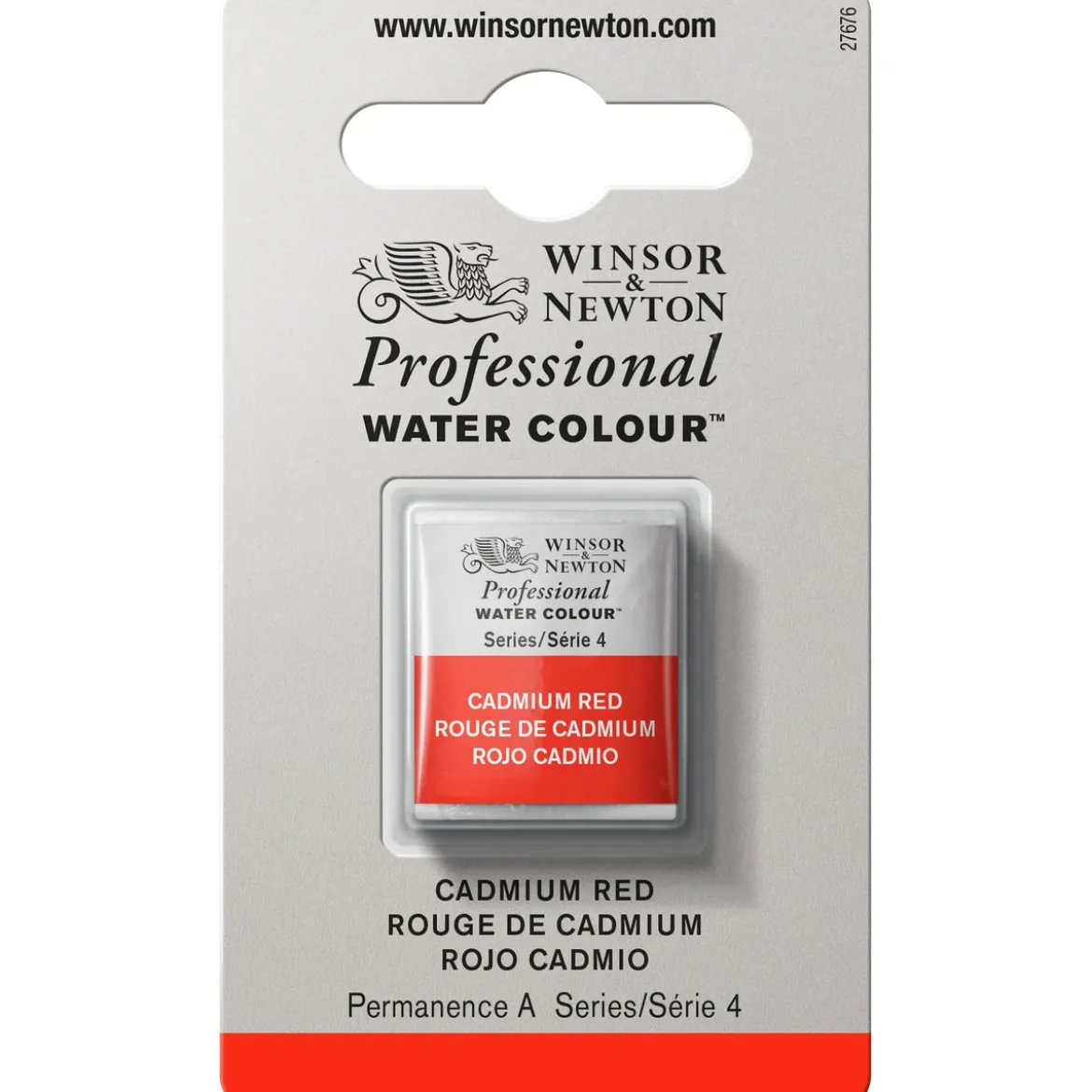 Winsor & Newton Professional akvarellfärg halvkopp Cadmium Red 094