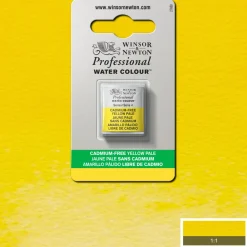 Winsor & Newton Professional akvarellfärg halvkopp Cadmium-Free Yellow Pale 907