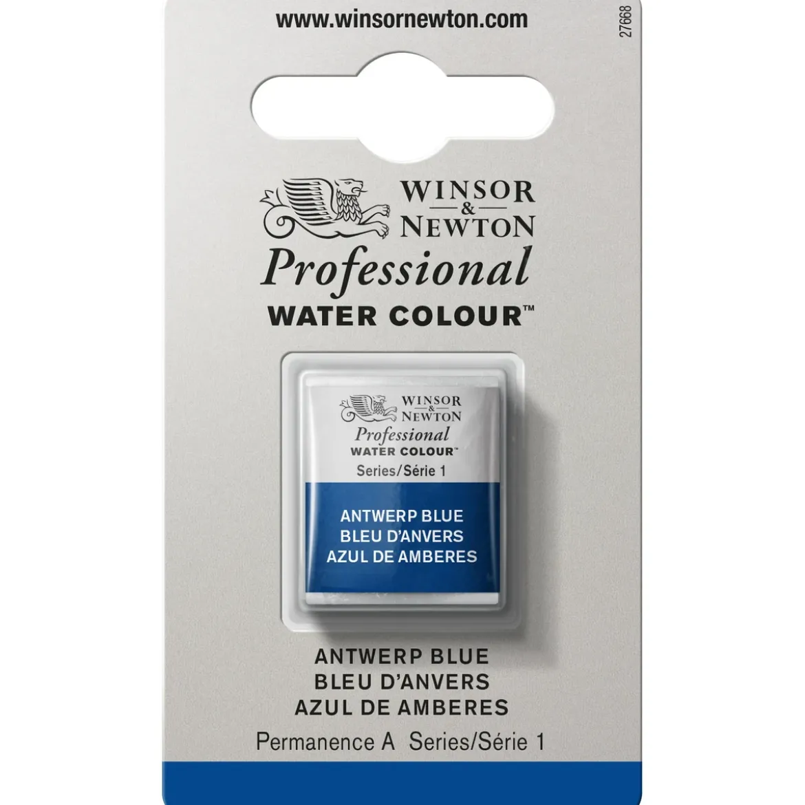 Winsor & Newton Professional akvarellfärg halvkopp Antwerp Blue 010