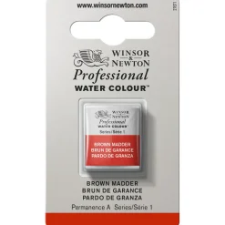 Winsor & Newton Professional akvarellfärg halvkopp Brown Madder 056